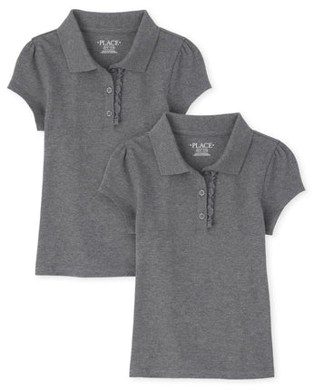 The Children's Place Girls' Short Sleeve Ruffle Pi