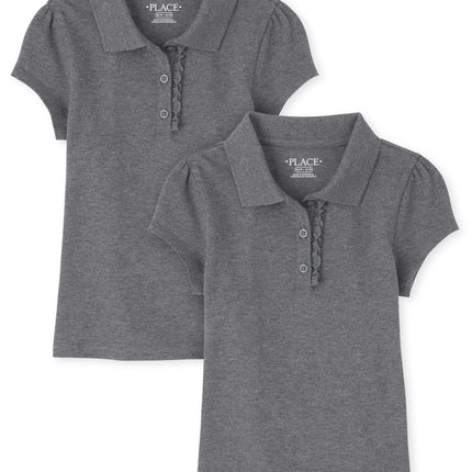 The Children's Place Girls' Short Sleeve Ruffle Pi