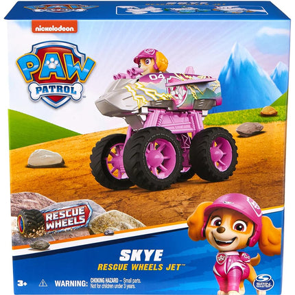 Paw Patrol: Rescue Wheels Skye’s Jet, Toy Truck with Transformation into Jet-Mode and Collectible Action Figure, Kids’ Toys for Boys & Girls Ages 3+