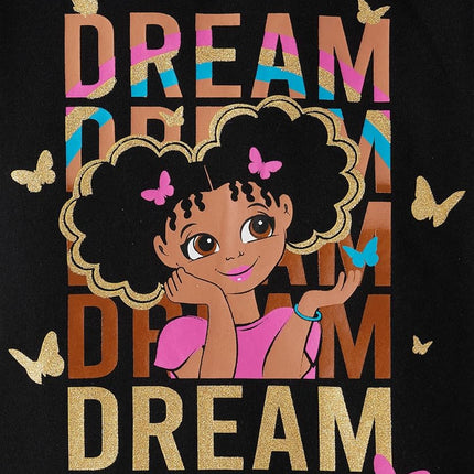 The Children's Place - All Holiday Baby & Toddler Short Sleeve T-Shirts Multipack, Dream Girl/Dream 2 Pack, 2T