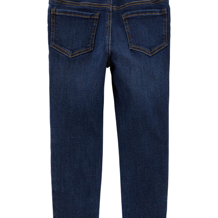 OshKosh B'Gosh Baby Girls' Skinny Fit Jeans, Marine Blue Wash, 18 Months