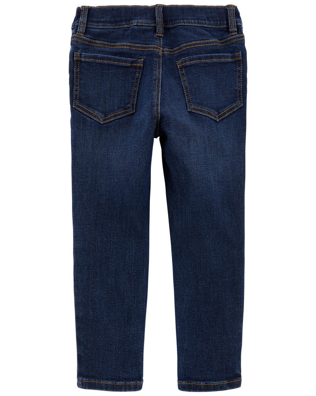 OshKosh B'Gosh Baby Girls' Skinny Fit Jeans, Marine Blue Wash, 18 Months