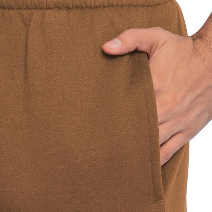 Fruit of the Loom Eversoft Fleece Joggers with Pockets, Relaxed Fit, Moisture Wicking, Breathable, Tapered Sweatpants, Golden Pecan, Small
