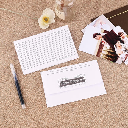 Lineco, Photo File Envelopes 4X6 Inch, Acid-Free, (25/Pack, 4 Packs)
