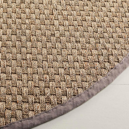 Safavieh Natural Fiber Rug for Living Room, Dining Room, Bedroom - Natural Fiber Collection, Short Pile, in Natural, 91 X 91 cm