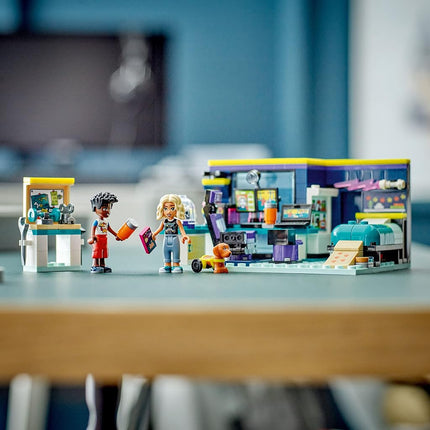 LEGO Friends Nova's Room Gaming Themed Bedroom Playset 41755, Collectible Toy with Zac Mini-Doll and Pickle The Dog, Small Gift Idea for Kids 6 and Up