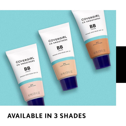 CoverGirl CG Smoothers BB Cream Tinted Moisturizer + Sunscreen SPF 21 - # 805 Fair To Light For Women 1.35 oz Makeup