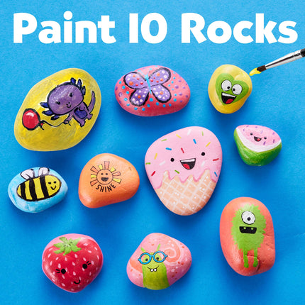 Creativity for Kids Hide & Seek Rock Painting Kit - Arts & Crafts for Kids - Includes Rocks & Waterproof Paint