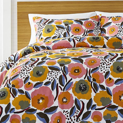 Marimekko Comforter Set, Cotton, Pink, King