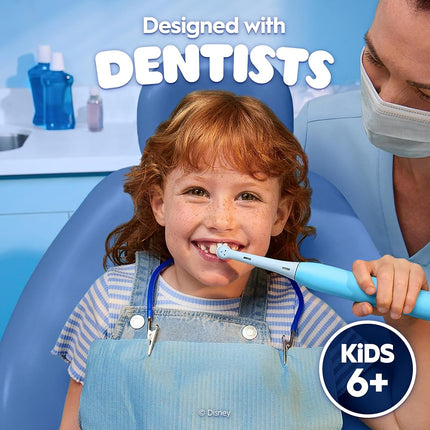 Oral-B iO Kids Limited Rechargeable Electric Powered Toothbrush, Stitch with 1 Gentle Care Brush Head - Automatic Pressure Sensor to Protect Gums - 3 Cleaning Settings - 2 Min Music Timer