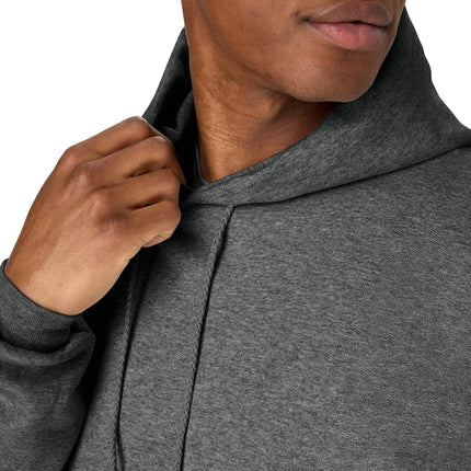 Hanes Men's EcoSmart Hoodie, Midweight Fleece, Pullover Hooded Sweatshirt, Charcoal Heather, 3XL