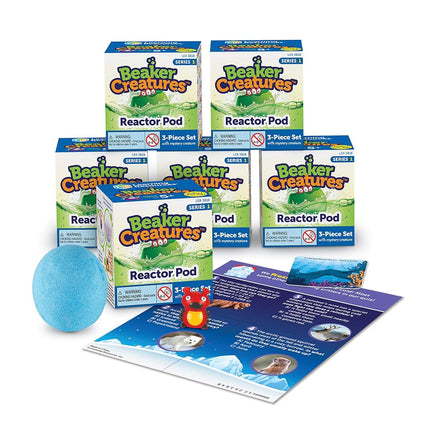 Learning Resources Beaker Creatures Reactor Pods (Set of 6) - Science Kit for Children Aged 5 and Above