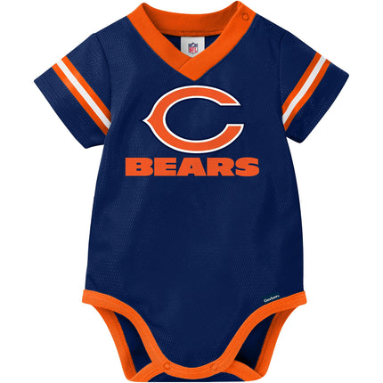 NFL Chicago Bears Team Jersey Bodysuit, blue/orange Chicago Bears, 0-3 Months