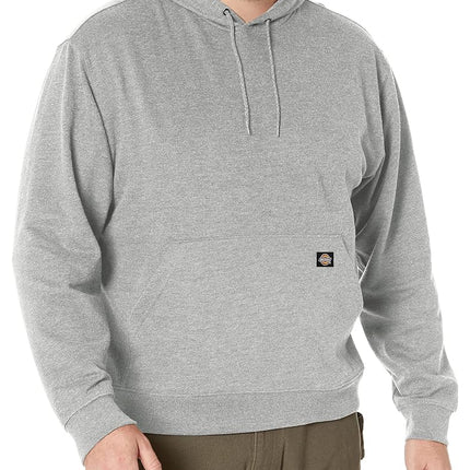 Dickies, Men's, MIDWEIGHT PULLOVER FLEECE HOODIE REGULAR, HEATHER GREY, XL