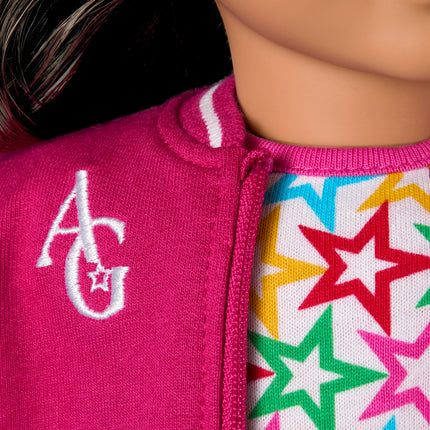 American Girl, Truly Me 18-inch Doll #108 with Brown Eyes, Curly Black-Brown Hair, Tan Skin, for Ages 6+