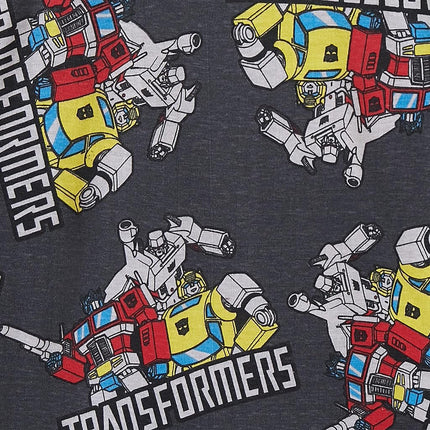 Transformers Hasbro 3 Pack Toddler and Big Boys Long Sleeve Shirts, Red/Black/Grey, 4T