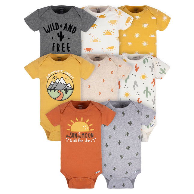 Gerber Unisex Baby 8-pack Short Sleeve Onesies Bod
