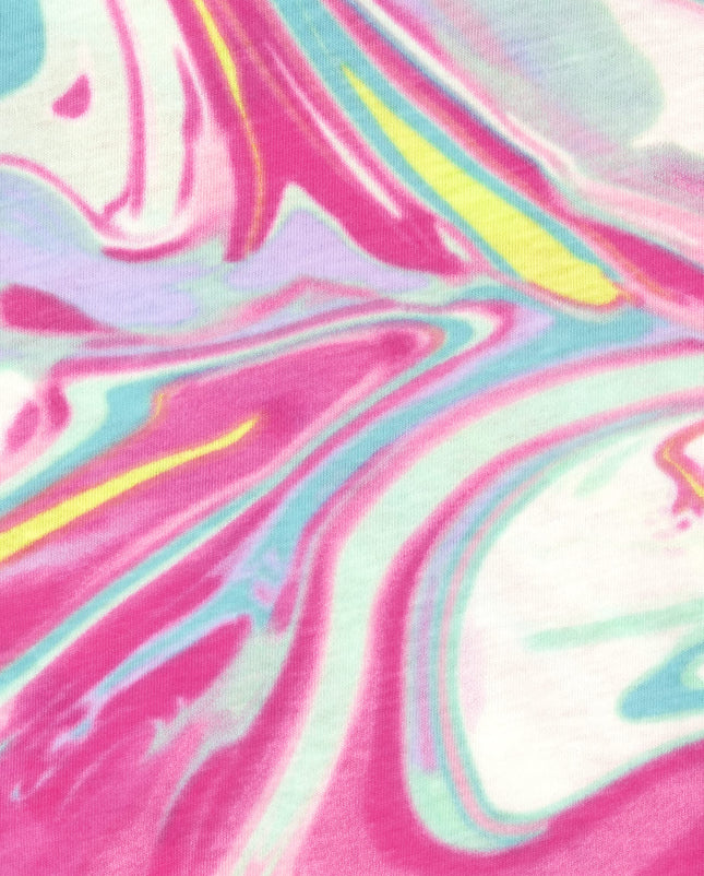 The Children's Place Girls Print Cinch Front Top, Neon Berry Tie Dye, X-Large