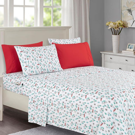 Elegant Comfort Luxury Soft Bed Sheets Holiday Pat