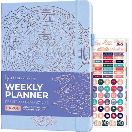 Legend Planner - Periwinkle A4 Weekly & Daily Goal
