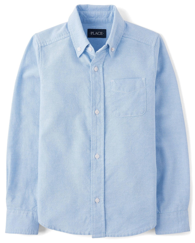 The Children's Place Boys' Long Sleeve Oxford Shir