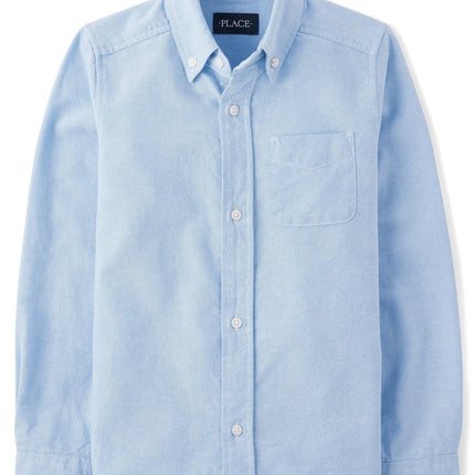 The Children's Place Boys' Long Sleeve Oxford Shir