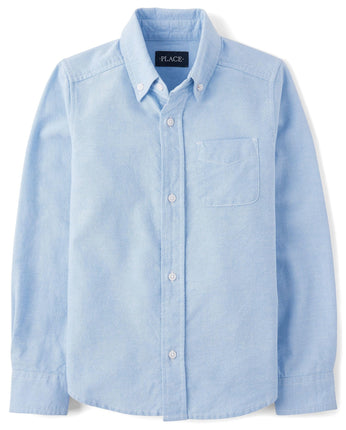 The Children's Place Boys' Long Sleeve Oxford Shir
