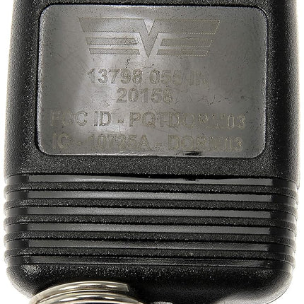 Dorman 13798 Keyless Entry Remote 3 Button Compatible with Select Models