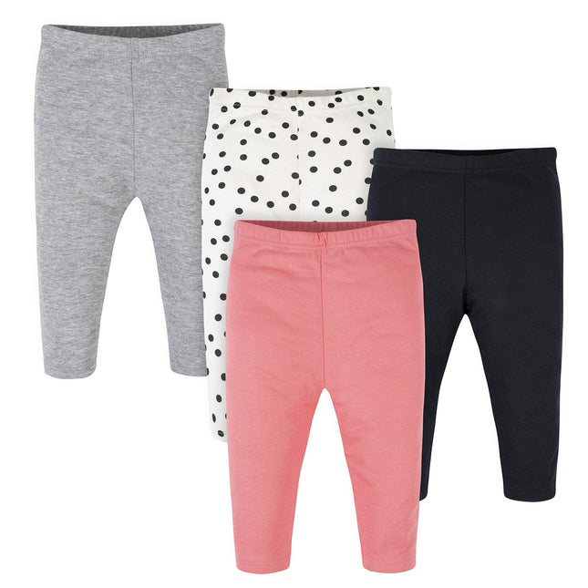 Onesies Brand Baby Girls' 4 Pack Mix N Match Pants