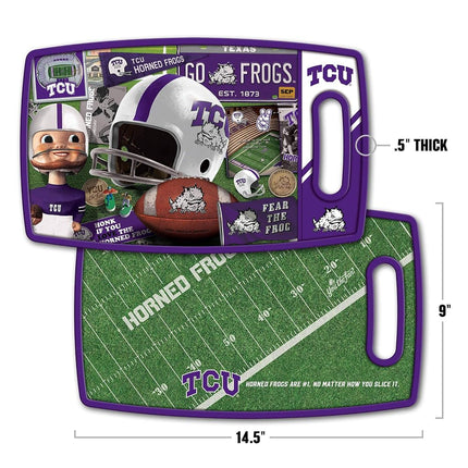 YouTheFan NCAA TCU Horned Frogs Planche à découper Série Rétro
