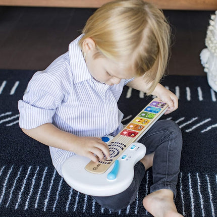 Baby Einstein Strum Along Songs Magic Touch Wooden Musical Light Up Toy Guitar with Whammy Bar, Age 6 Months+