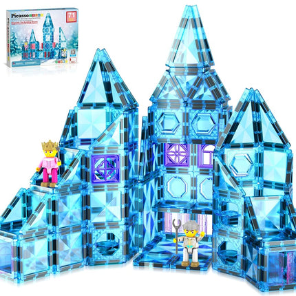 PicassoTiles 71pc Mini Diamond Series Winter Ice T