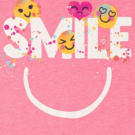 The Children's Place Girls Camisetas gráficas de manga corta Kindness, Love, Equality, Paquete de 3 Be Happy/Smile/Kindness Matters, XX-Large