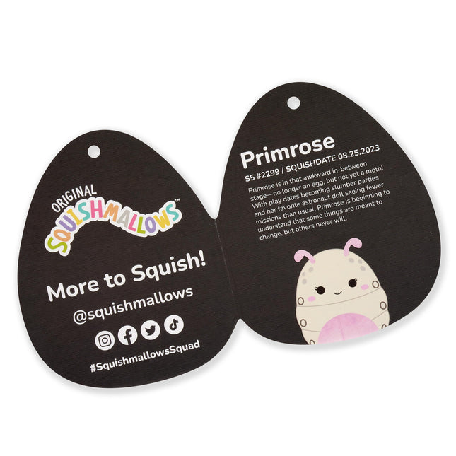 Squishmallows Original 8-Inch Primrose Silkworm and Prior Silk Moth Plush 2-Pack - Official Jazwares Plush
