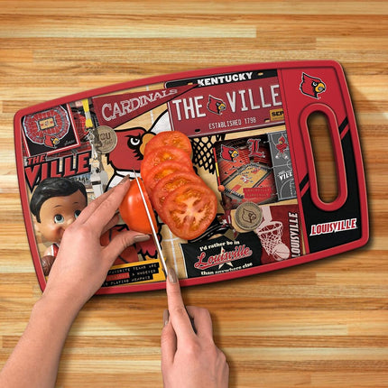 Tabla de cortar retro YouTheFan NCAA Louisville Cardinals