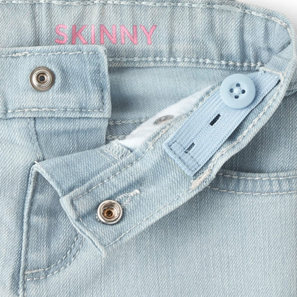 The Children's Place Baby Girls And Toddler Girls Basic Skinny Jeans,Blues Wash/Dk Indigo/Sky Wash 3 Pack,2T