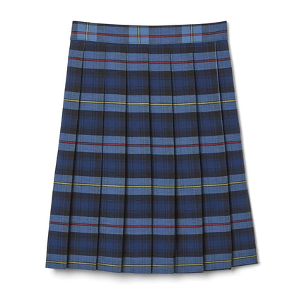 French Toast Plus Girls Pleated Skirt, Blue/Red Plaid, 14.5 Plus