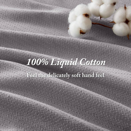 Madison Park Premier Comfort Liquid Cotton Blanket, Full/Queen, Gray