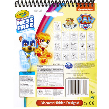 Crayola Color Wonder Paw Patrol Coloring Pages, Mess Free Coloring, Gift for Kids, Age 3, 4, 5, 6, Multi (75-7134)