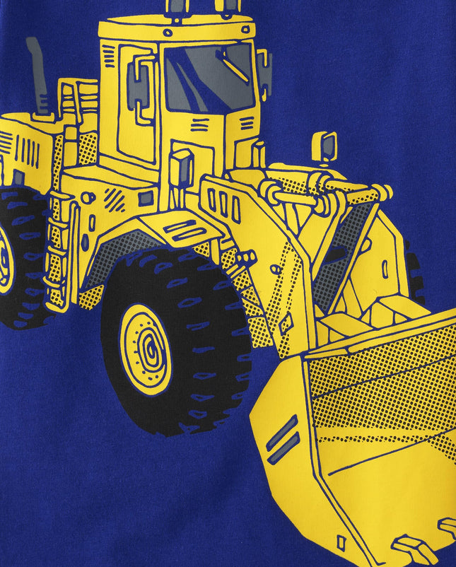 Lot de 3 t-shirts graphiques à manches courtes pour garçons et tout-petits The Children's Place, Véhicules de chantier/Monster trucks/Voitures de course, 5T