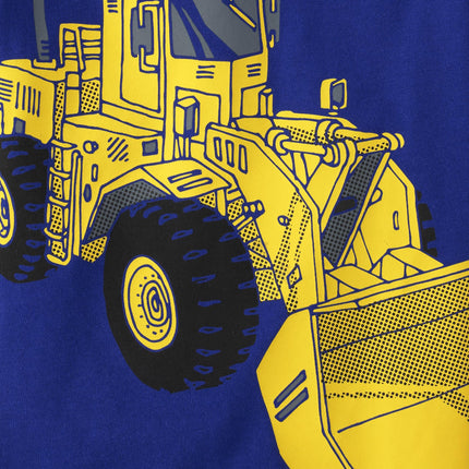 The Children's Place Boys' and Toddler 3-Pack Short Sleeve Graphic T-Shirt, Construction Vehicle/Moster Truck/Racecars, 4T
