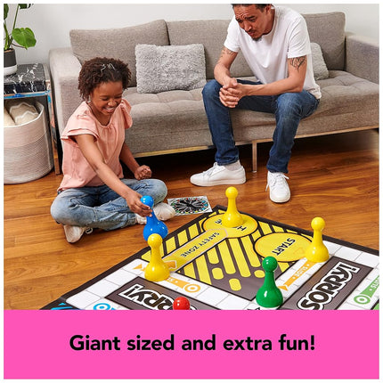 Giant SORRY! Classic Family Board Game Indoor Outdoor Retro Party Activity with Oversized Gameboard & Pieces, for Kids and Adults Ages 6 & up