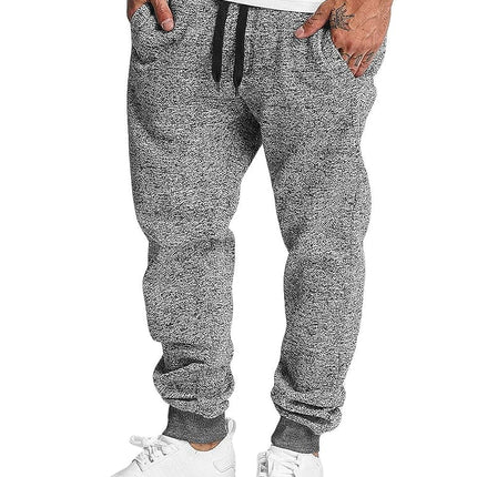 Southpole Men's Marled Fleece Sweatpants - Regular and Big & Tall Sizes, Marled Grey, X-Small