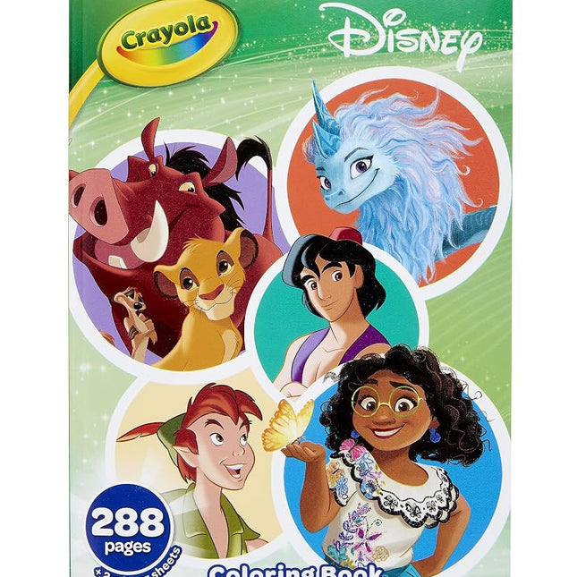 Crayola - Disney Animation Coloring Book with Sticker Sheets, Gift for Girls and Boys, Ages 3+
