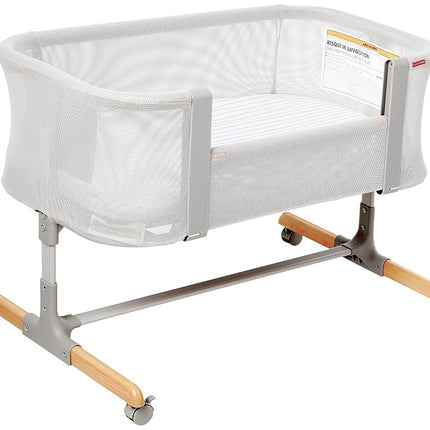 Skip Hop Baby Bassinet, Cozy Up 2-in-1 Bedside Sleeper & Bassinet, Grey