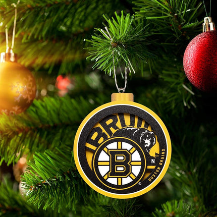 YouTheFan NHL Boston Bruins Adorno Serie Logo 3D