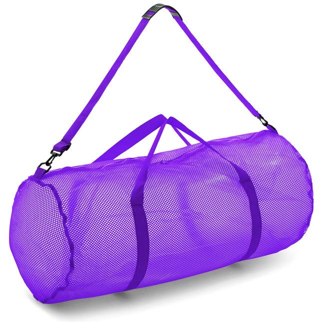 Champion Sports Mesh Duffle Bag with Zipper and Ad