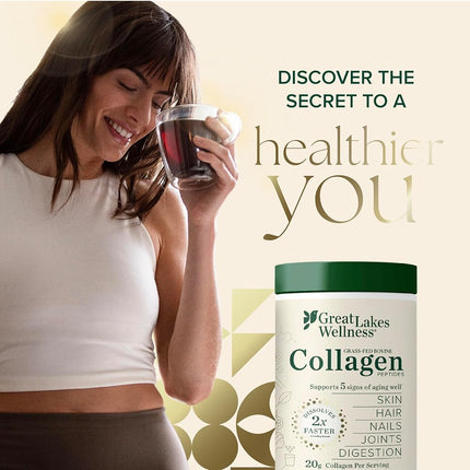 Great Lakes Gelatin, Collagen Hydrolysate, Chocolate Flavored Beef Protein, Kosher, 10 Oz Can