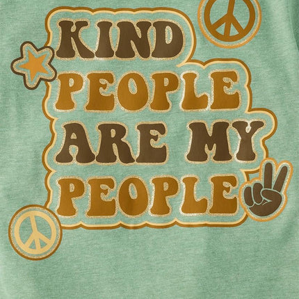 The Children's Place Girls Kindness, Love, Equality Short Sleeve Graphic T Shirts, Girl/Peace Love Unity/Kind 3-Pack, Large