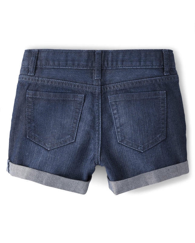 Short court roulé pour fille The Children's Place, couleur Holly Wash, taille 8